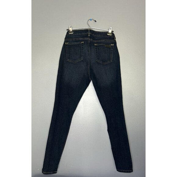 MICHAEL KORS Dark Wash Jeans Women’s 10 Mid Rise Skinny Denim Classic Clean Girl - Picture 2 of 12